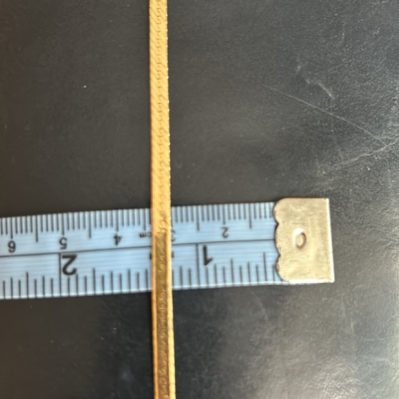 Solid 14k Italian Grand Herringbine Bracelet - Picture 10 of 14